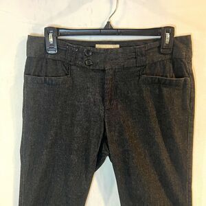 Banana Republic Women’s Dress Pants Gray Twill Stretch Straight Leg Size 6